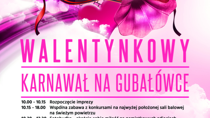 Plakat Impreza Walentynkowy Karnawał na Gubałówce 2015