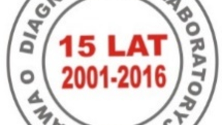15-lecie uchwalenia ustawy o diagnostyce laboratoryjnej - logo