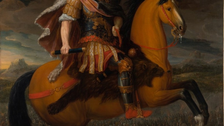 Portret "Jan III na koniu", około 1704 r.
