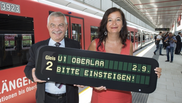 Stadträtin Ulli Sima mit Wiener Linien Geschäftsführer Günter Steinbauer (c) Wiener Linien Thomas Jantzen