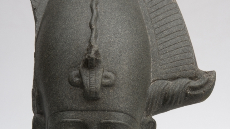 Głowa Ozyrysa, Egipt, 595–570 p.n.e., Muzeum Pałacu Króla Jana III w Wilanowie, fot. Z. Reszka