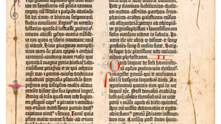 Fot. 1 Gutenberg-Bibel, Druck von Johannes Gutenberg, um 1454 © Österreichische Nationalbibliothek