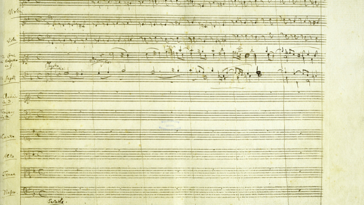 Fot. 2 Requiem (KV 626), Wolfgang Amadeus Mozart, Musikhandschrift, 1791 © Österreichische Nationalbibliothek