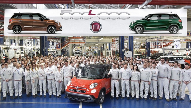 500 000. egzemplarz Fiata 500L wyjeżdża z linii produkcyjnej