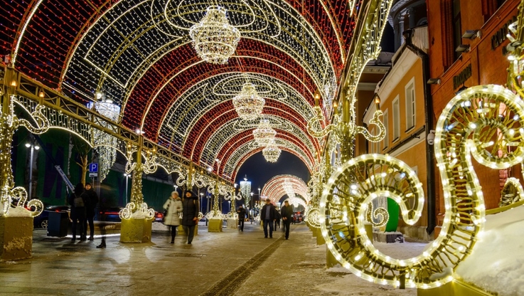 Multidekor - świetlny tunel, Moskwa (1)