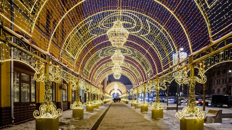 Multidekor - świetlny tunel, Moskwa (2)