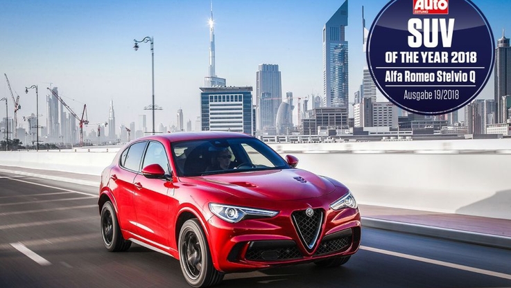 FCA Polska/Alfa Romeo Stelvio Quadrifoglio ogłoszona przez "Auto Zeitung" "SUV’em roku 2018"