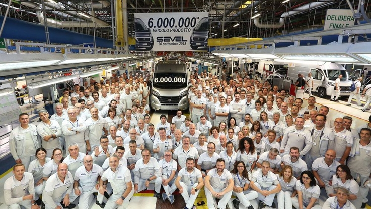Sześć milionów samochodów w Sevel, fabryce Ducato