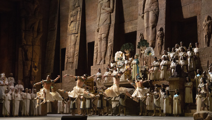 Aida na scenie The Metropolitan Opera, fot. Marty Sohl