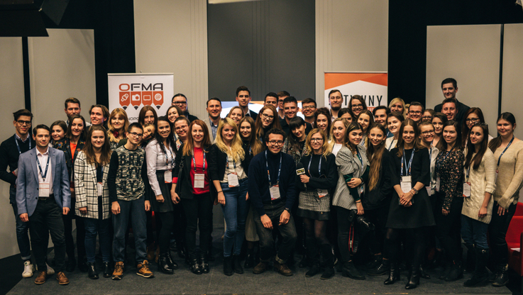 Uczestnicy IV Krajowej Konferencji Ogólnopolskiego Forum Mediów Akademickich