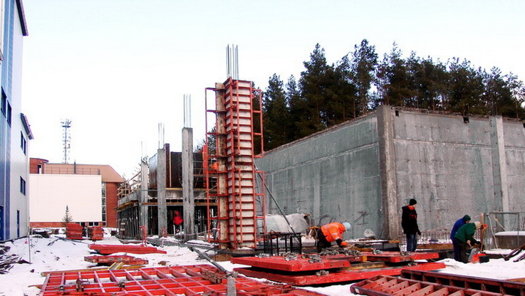 Plac budowy trzeciego pulsatora w SUW Pietrasze
