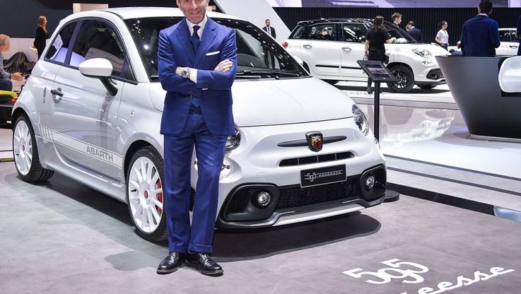 Konkurs "Best Brands" magazynu Auto Bild - Abarth 595 esseesse i Luca Napolitano, dyrektor marek Fiat i Abarth na region EMEA