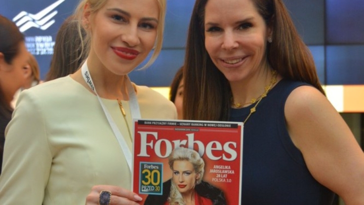 Moira Forbes, wiceprezes wykonawczy Forbesa, spadkobierczyni rodzinnego biznesu oraz Angelika Jarosławska