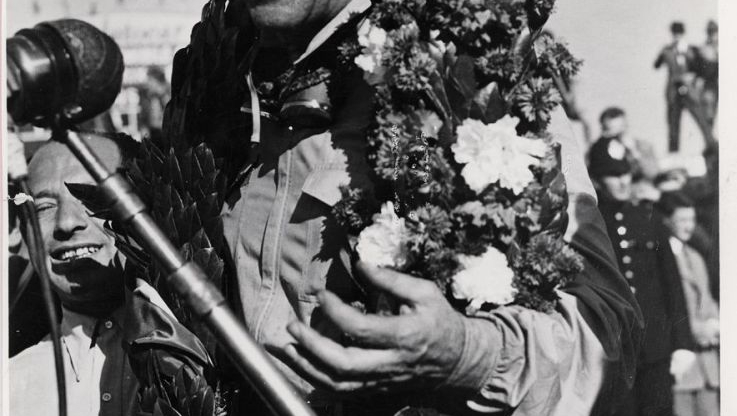 FCA Polska/1950 GP Silverstone zwycięstwo Nino Farina w jego Alfie Romeo 158 (2)