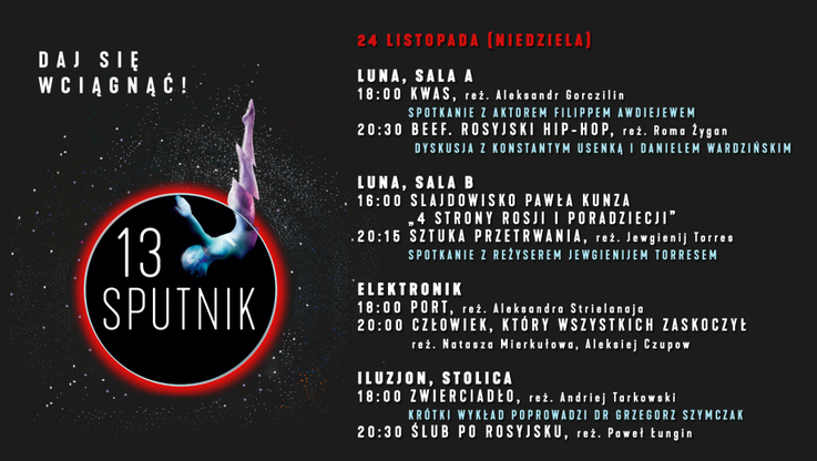 „Sputnik nad Polską” - program 24.11.2019