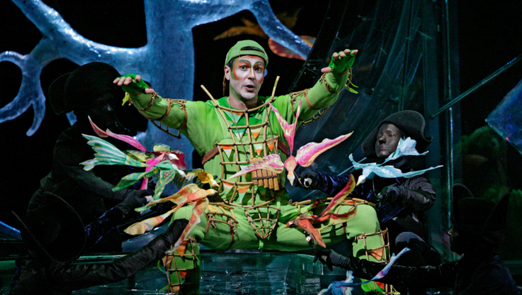 Nathan Gunn jako hipsterski Papageno w nowojorskim „Zaczarowanym flecie” Mozarta. Fot. Ken Howard / Met