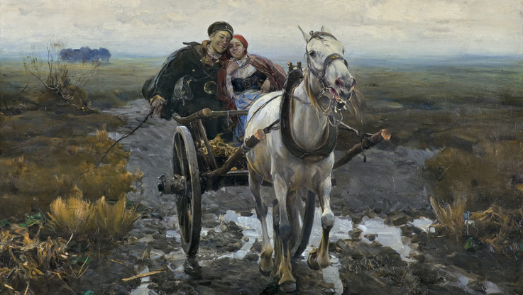 Alfred Wierusz-Kowalski„Wesoła jazda” po 1900