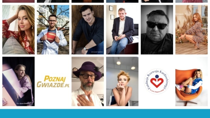 Poznajgwiazde.pl/#KawaZeZnanymiOnline - plakat akcji