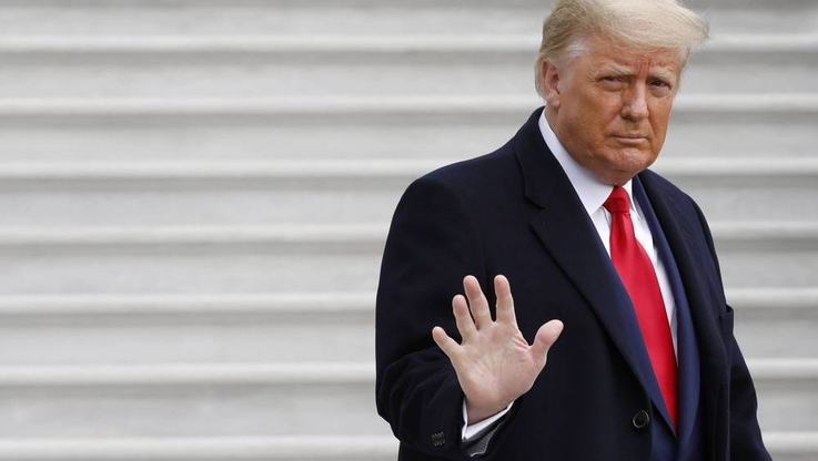 US President Trump departs to West Point