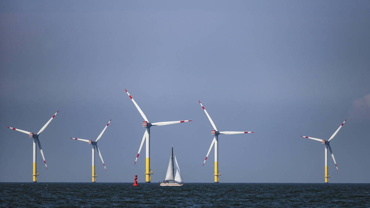 
								Offshore-Windpark Nordergruende in the North Sea
							