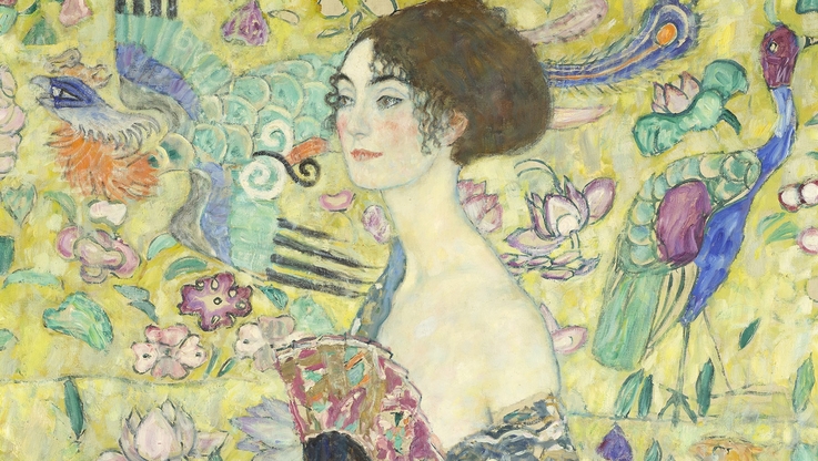 Fot. Markus Guschelbauer - Gustav Klimt, Dame mit Fächer, 1917-18 Leihgabe aus Privatbesitz © Belvedere, Wien