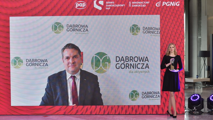 PAP MediaRoom/S. Leszczyński - Gala "Innowacyjny Samorząd" - Marcin Bazylak, prezydent Miasta Dąbrowa Górnicza