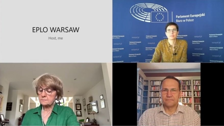Screen z konferencji prasowej online; Fot. PAP