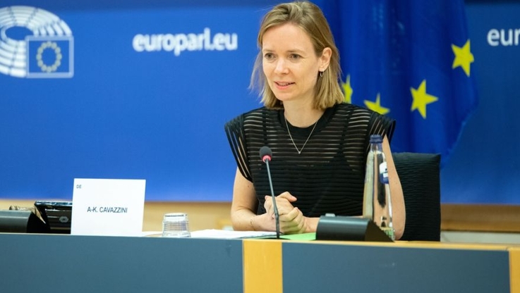 Anna Cavazzini, przewodnicząca komisji rynku wewnętrznego i ochrony konsumentów PE; © European Union 2020 - Source : EP