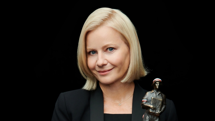 Fot. BohaterON - Małgorzata Kożuchowska, Nagroda BohaterONy 2021