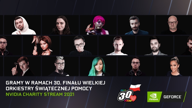 NVIDIA Polska - NVIDIA charity stream 2021 uczestnicy