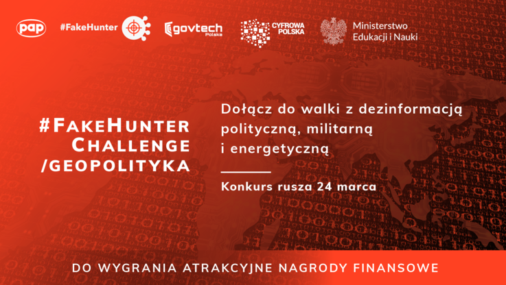 PAP - #FakeHunter Challenge/Geopolityka, grafika