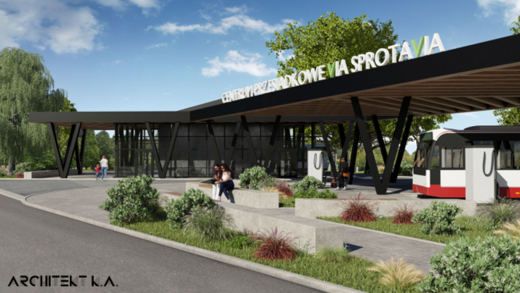 Fot. Projektowane Centrum Przesiadkowe Via Sprotavia