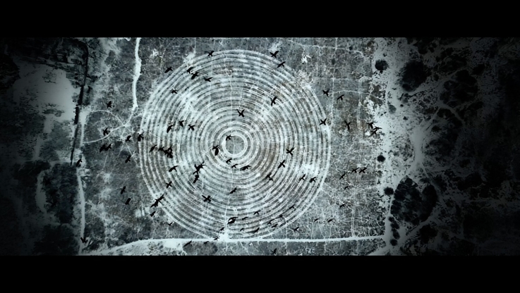 Fot. Vena Art - kadr z filmu, „Ożywiony” land art „Wszystko jest jednością”