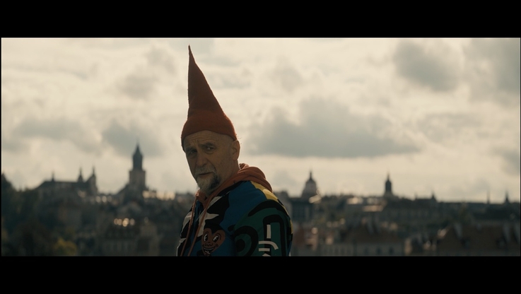 Fot. Vena Art - kadr z filmu, Jarosław Koziara na tle panoramy Lublina