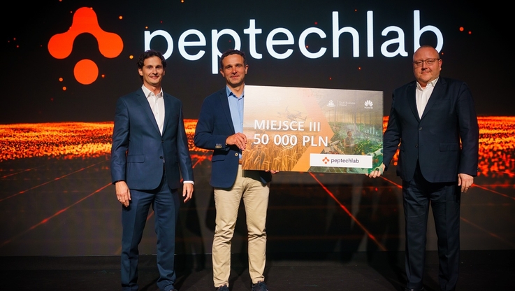 III miejsce Huawei Startup Challenge V - PeptechLab