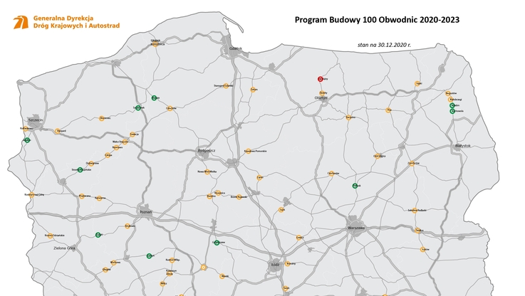 GDDKiA - Programu budowy 100 obwodnic