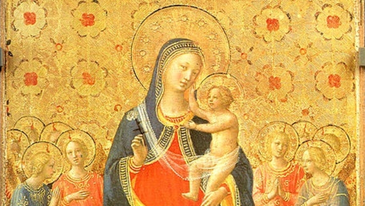 Zamek Królewski w Warszawie – Muzeum - "Madonna z Dzieciątkiem i świętymi Dominikiem i Katarzyną Aleksandryjską", Fra Angelico