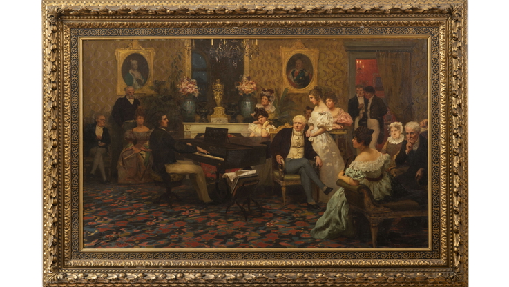 Henryk Siemiradzki - "Chopin w salonie księcia Antoniego Radziwiłła w 1829 roku" 