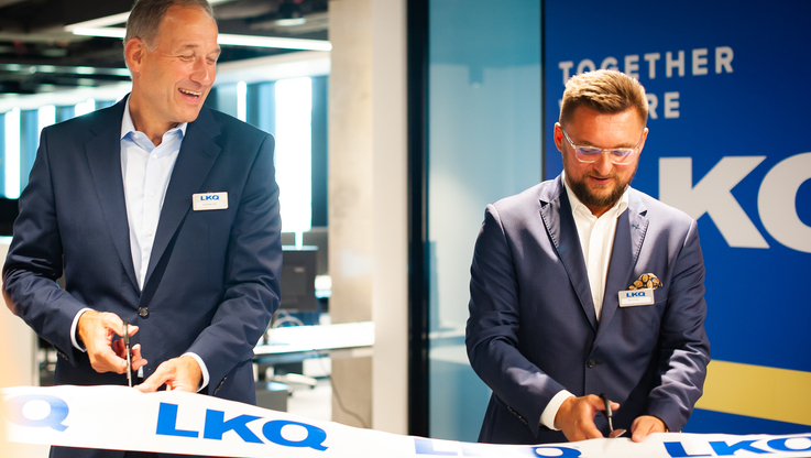 LKQ Europe - Arnd Franz, CEO LKQ Europe; Marcin Krupa, prezydent Katowic