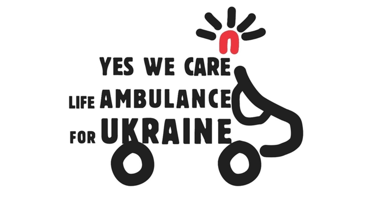 KIK/YES, WE CARE! Life ambulance for Ukraine - logo
