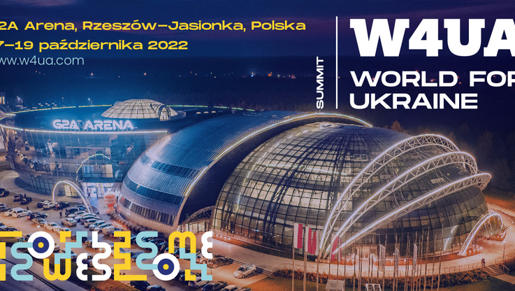 G2A Arena - World for Ukraine Summit 2022, grafika