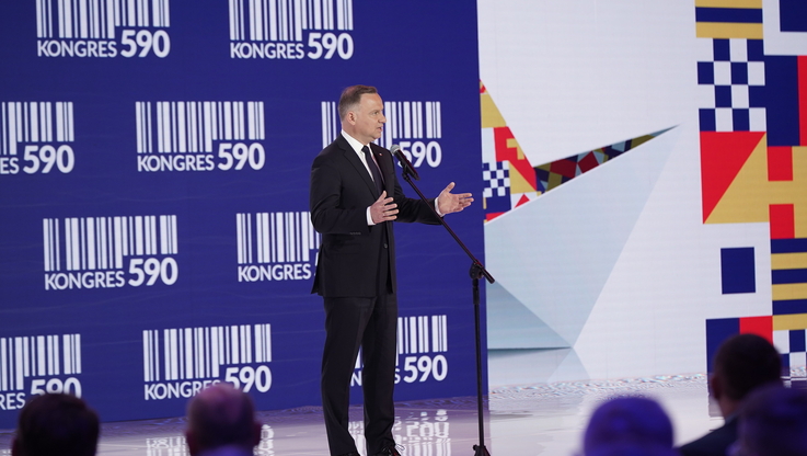 Biuro Prasowe Kongres 590 - prezydent Andrzej Duda