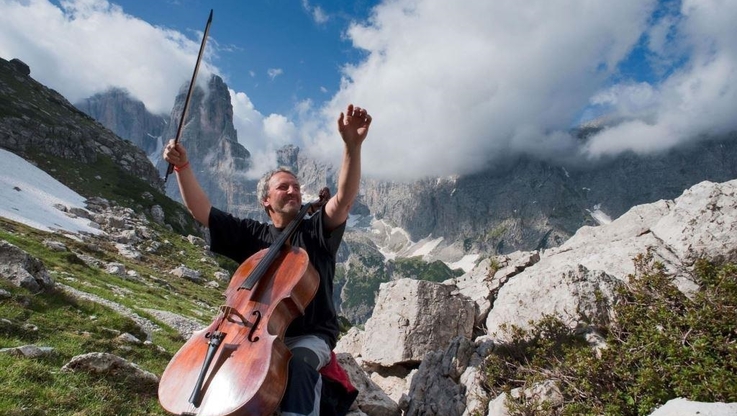 Festiwal Sounds of the Dolomites/fot. Daniele Lira - Mario Brunello - pomysłodawca festiwalu