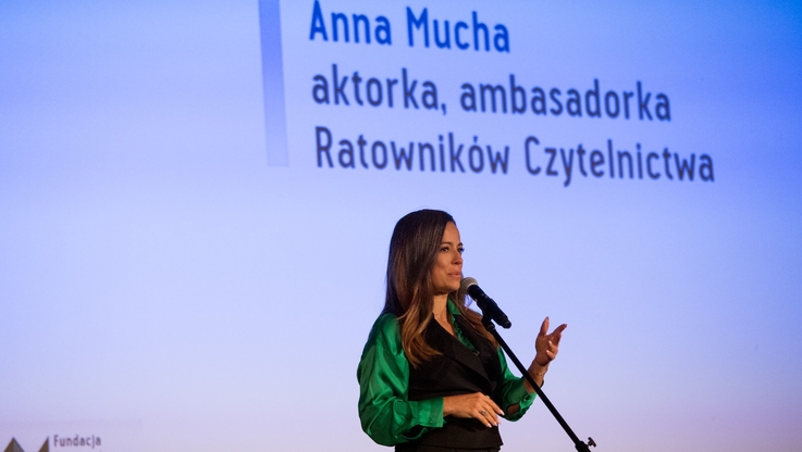 Fundacja Powszechnego Czytania - Anna Mucha, ambasadorka czytania