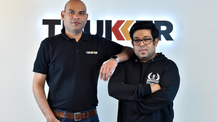 TruKKer/ Współzałożyciele TruKKer: Pradeep Mallavarapu, CTO (po lewej) i Gaurav Biswas, CEO (po prawej)