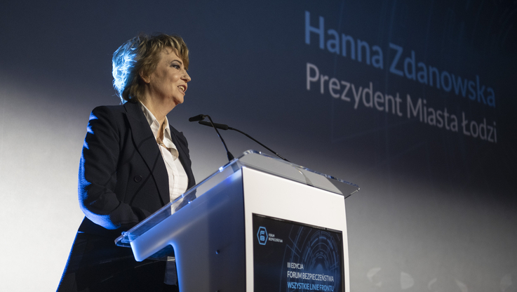 Forum Bezpieczeństwa/prezydent Łodzi - Hanna Zdanowska