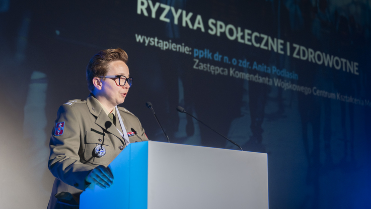 Forum Bezpieczeństwa/ppłk dr n. o zdr. Anita Podlasin - Wojskowe Centrum Kształcenia Medycznego