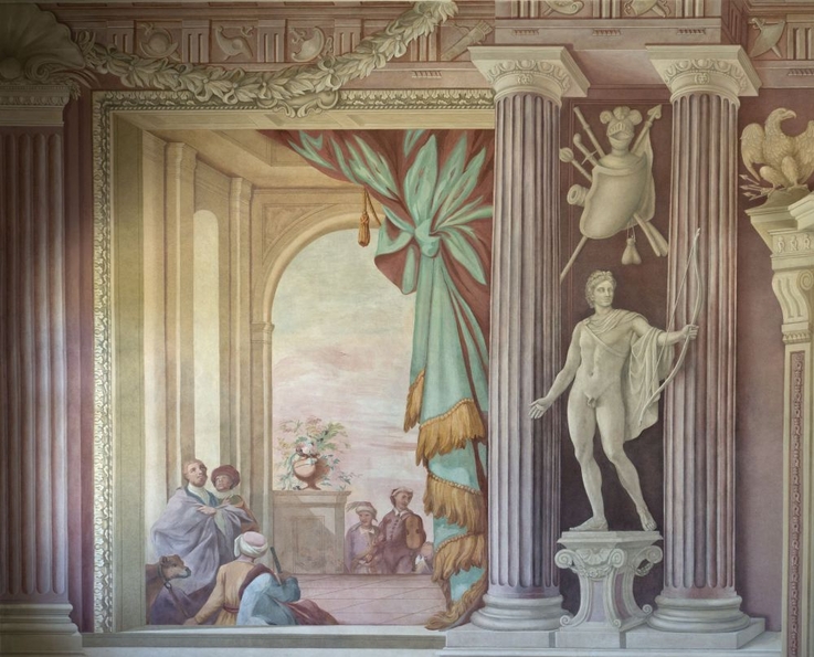 Dekoracja freskowa w Sali Uczt fot. W. Holnicki
