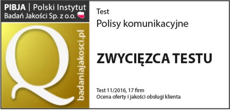 Polisy komunikacyjne - zwycięzca testu, fot. 1