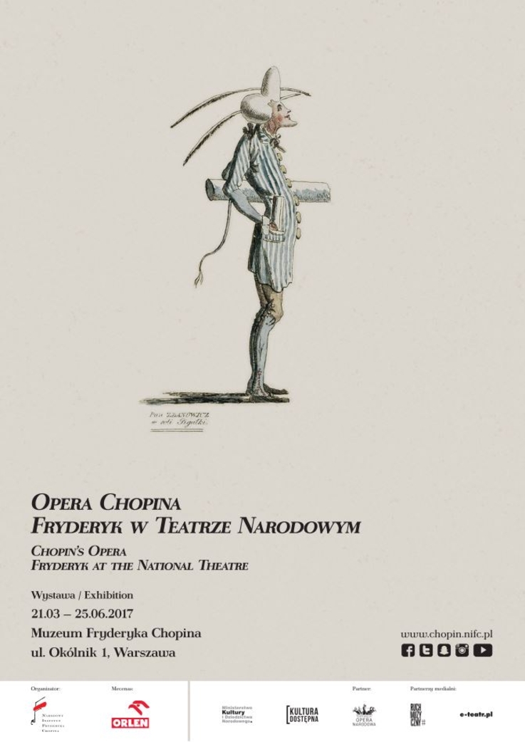 "Opera Chopina - Fryderyk w Teatrze Narodowym" - plakat